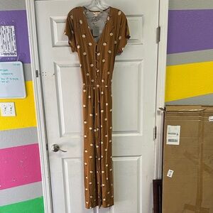 Matilda Jane Wide Leg Tie Waist Pantsuit